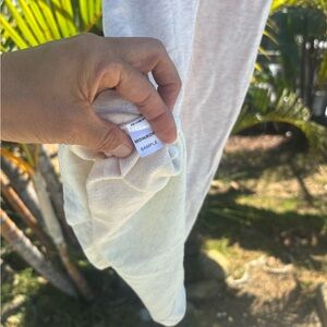 Monrow Light Beige Long Sleeve Knit Top